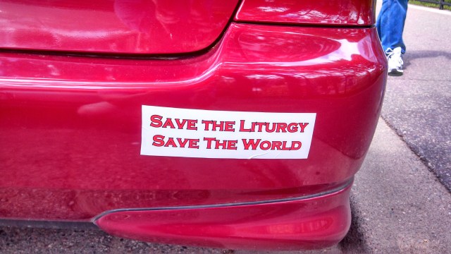Liturgy bumper sticker