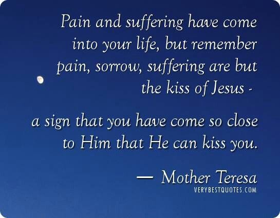Mother Teresa suffering quote
