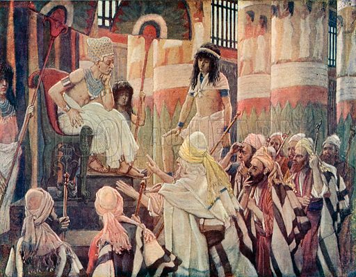 Joseph presents Jacob, his Father, to Pharaoh, Gen xlvii 7 and 8